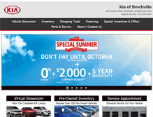 Tablet Screenshot of kiaofbrockville.com